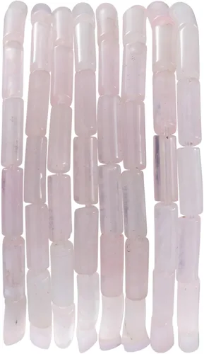 Vista 29 de Cuentas de tubo rectangular de jade africano natural, 0.157 x 0.512 in, 15.0 in/str sueltas semi piedras preciosas para hacer pulseras, collares
