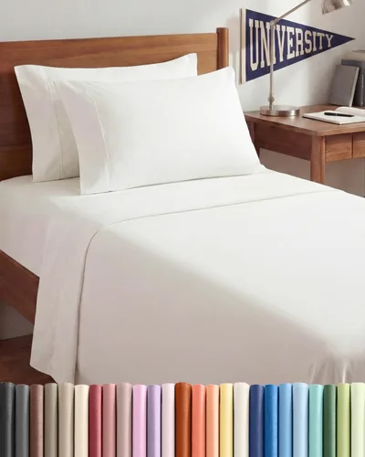 Vista 115 de Juego de sábanas Twin de 4 piezas - Cómodo, transpirable y refrescante - Juego de ropa de cama de lujo de hotel ultrasuave con bolsillos profundos