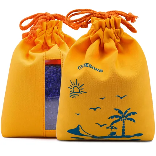 Vista 18 de Wisesorb Cuentas de gel de sílice indicadoras de azul a rosa, deshumidificador desecante reutilizable del gel de sílice de 2 libras