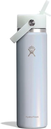 Vista 122 de Hydro Flask Botella de agua – Acero inoxidable aislado – Tapa flexible con popote de boca ancha, antiderrames, a prueba de fugas y recargable