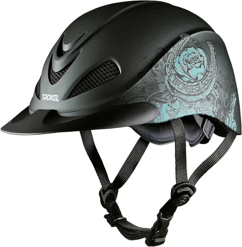 Vista 7 de Troxel Rebel Bold - Casco de equitación, perfil bajo, ligero, diseño ajustable, equipo de equitación de seguridad