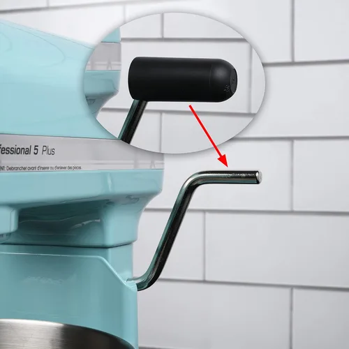 Vista 3 de New Metro Design Agarre Cómodo, Compatible con Batidoras de Pie con Elevación de Tazón KitchenAid con Mango de Metal Desnudo, Negro