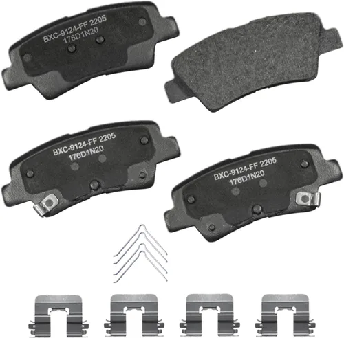 Vista 155 de Pastillas de freno traseras cerámicas Bendix Premium SBC1100 para Nissan Frontier 2024-2005, Xterra 2015-2005, Suzuki Equator 2012-2009