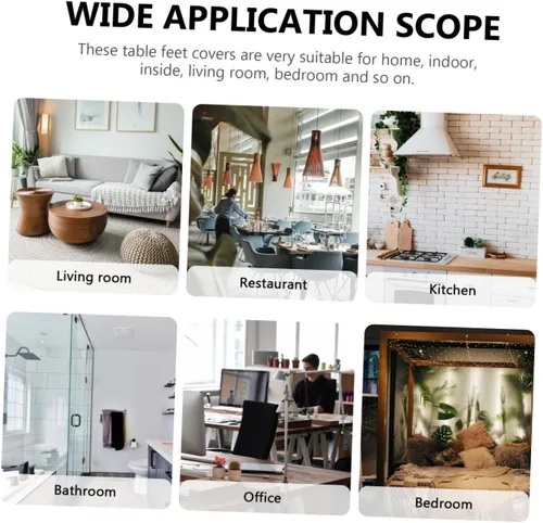 Vista 4 de NUOBESTY Breuer Silla Pie Silla Protector de Piso Muebles Almohadillas de Pie Silla Pierna Pie Tapa de Piso Deslizamientos de Piso: 40pcs