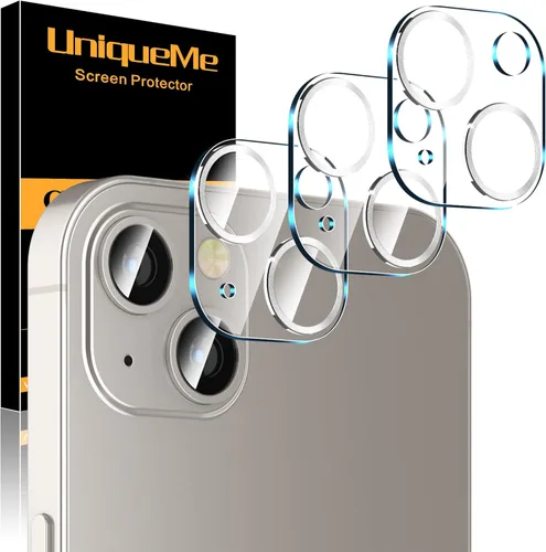 Vista 40 de UniqueMe para Paquete de 3 Protectores de Lente de Cámara para iPhone 15 Pro/iPhone 15 Pro Max, [Protección contra Caídas] [Compatible con Fundas]