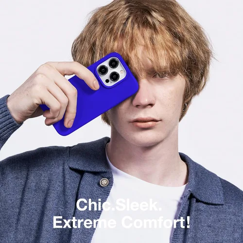 Vista 368 de GONEZ Funda magnética para iPhone 14, compatible con Magsafe, con protector de pantalla + protector de cámara, forro de microfibra antiarañazos