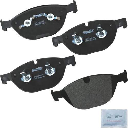 Vista 347 de Pastillas de Freno Delanteras Cerámicas Bendix Priority1 CFC430A para Modelos Selectos INFINITI G35, I30, Nissan 350Z, Altima, Juke, Maxima, Sentra
