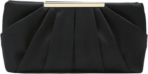 Vista 3 de Bolso de mano elegante de noche CHARMING TAILOR con plisados de satén, bolso formal sencillo y elegante para mujer