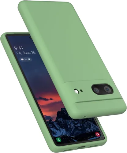 Vista 12 de Diseñada para Pixel 7, funda de gel de silicona líquida a prueba de golpes, cojín de forro de tela de microfibra suave compatible con Pixel7 de 6.3