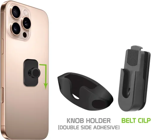 Vista 5 de Cellet Clip giratorio universal para cinturón para montaje de automóvil, GPS, Walkie-Talkie compatible con iPhone 12 Pro Max Mini 11 Xr Xs X SE 8