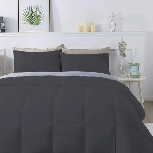 Vista 81 de 1 edredón de gran tamaño Super King (120 x 98 pulgadas), 400 GSM, 800 hilos, 100% algodón egipcio, edredón de lujo ultra suave, color gris pardo