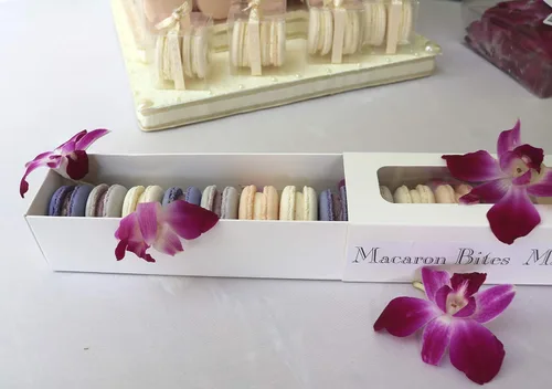 Vista 3 de Macaron - Caja de regalo surtido de 12 macarons franceses, macarons franceses, caja de regalo de galletas gourmet, macarrones