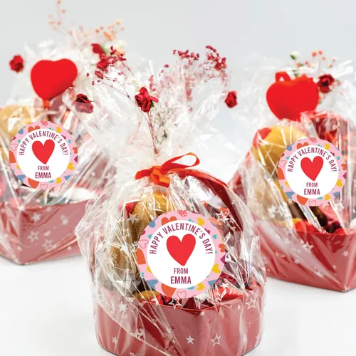 Vista 5 de Calcomanías personalizadas para el día de San Valentín, pegatinas personalizadas para el día de San Valentín, etiquetas de San Valentín, regalos
