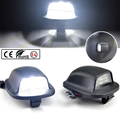 Vista 4 de 2 luces LED de matrícula compatibles con Nis-san Xterra (Roniz) WD22 1999-2004, compatible con Fro-ntier Navara NP300 D22 1998-2004