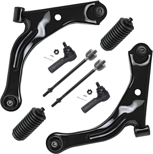 Vista 79 de Detroit Axle - Kit de brazos de control delanteros de 8 piezas para Chevy Trailblazer EXT GMC Envoy XL XUV Buick Rainier Isuzu Ascender, brazos