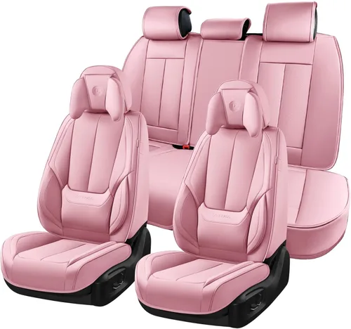 Vista 37 de Coverado Fundas de asiento de automóvil, fundas de asiento delantero, funda de asiento de automóvil beige, protector de asiento de automóvil