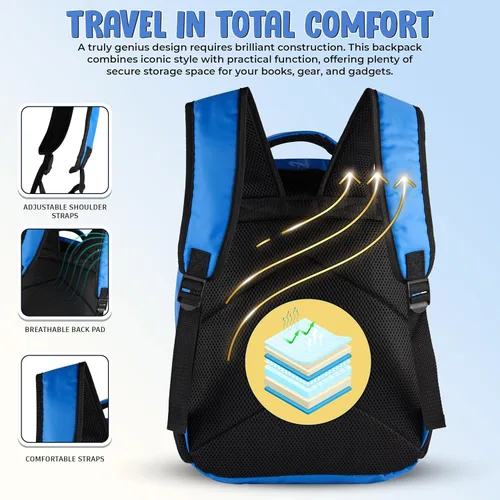 Vista 4 de AI ACCESSORY INNOVATIONS K-Pop Demon Hunters - Mochila de 16 pulgadas para niñas, con un Derby de cara grande con orejas 3D y bordado, dije de bolsa
