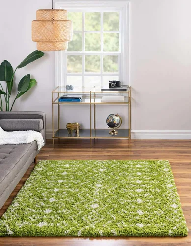 Vista 20 de Unique Loom Alfombra marroquí Trellis Shag Collection - Meknes (2 x 5 pies 1 pulgada, color marfil/gris)