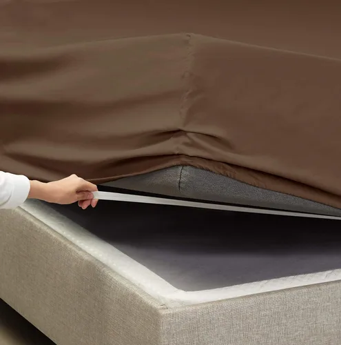 Vista 6 de Empyrean Bedding - Sábanas bajeras tamaño Queen, con sábana de cajón extra profunda – Juego de sábanas bajeras extra profundas, de 24 pulgadas