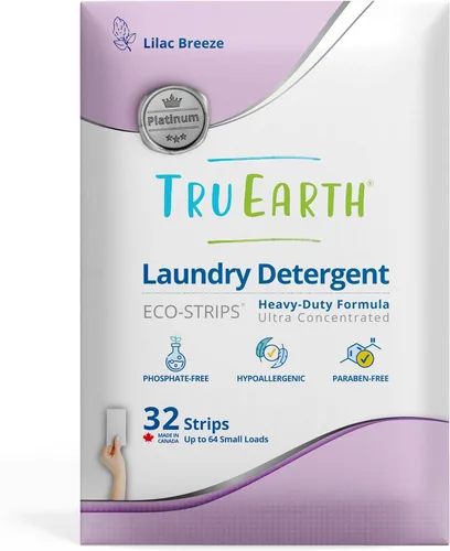 Vista 9 de Tru Earth Platinum – Hojas de detergente para ropa resistentes – hasta 64 cargas (32 unidades), sin fragancia, fórmula de tiras ultraconcentradas