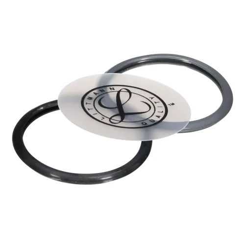 Vista 3 de Kit de piezas de repuesto para estetoscopio 3M Littmann – Ensamblaje de diafragma pediátrico Classic II, incluye borde negro y gris, diafragma