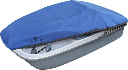 Vista 12 de Explore Land Cubierta para Bote de Pedales - Impermeable de Servicio Pesado para Exteriores Protector de Bote de Remo para 3 o 6 Personas, Negro