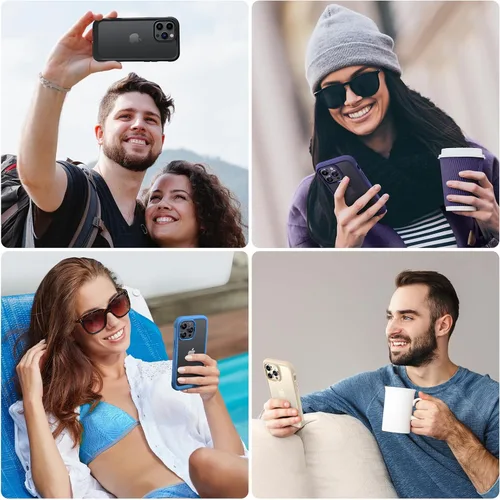 Vista 56 de DIACLARA - Funda transparente compatible con iPhone XR 6.1 pulgadas 2018