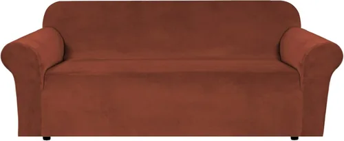 Vista 76 de H.VERSAILTEX Funda de terciopelo elástico para sillón, funda para sillón de 1 cojín para sala de estar, funda de muebles hecha de terciopelo grueso