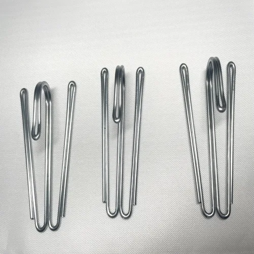 Vista 3 de 60 ganchos de cortina de acero inoxidable para cortinas con forma de W, ganchos de cinta plisados de cortina de acero inoxidable