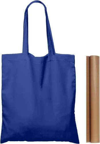 Vista 12 de NPBAG 1 paquete de bolsas de algodón azul bebé de 15 pulgadas x 16 pulgadas, bolsas de tela a granel en blanco con 1 hoja de teflón de PTFE
