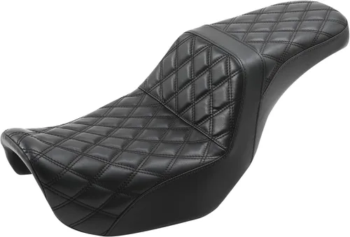 Vista 16 de C.C. RIDER Asiento para Conductor y Pasajero Asiento de Elevación Compatible con Harley Dyna Street Bob FXDB Low Rider FXDL/FXDLS Super Glide Custom