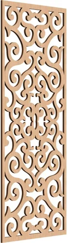 Vista 62 de 9 3/8 pulgadas de ancho x 24 3/8 pulgadas de alto x 1/4 pulgadas de alto, paneles de pared de madera con calado, cereza