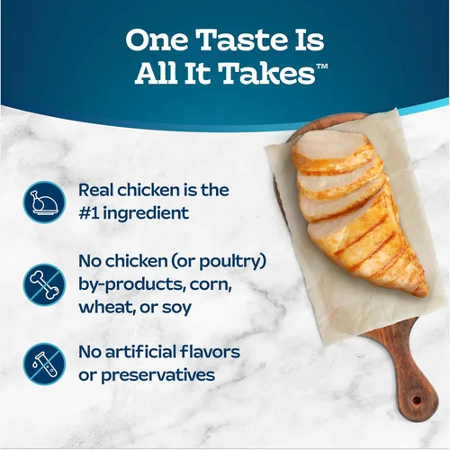 Vista 3 de Blue Buffalo Tastefuls - Latas de comida húmeda natural para gatos, estilo desmenuzado, entrada de pollo en salsa, latas de 3 oz (paquete de 4)