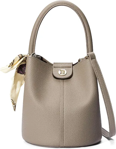 Vista 9 de BOSTANTEN Bolsos cruzados pequeños para mujer, de cuero vegano, mini bolso de cubo con correa de hombro extraíble