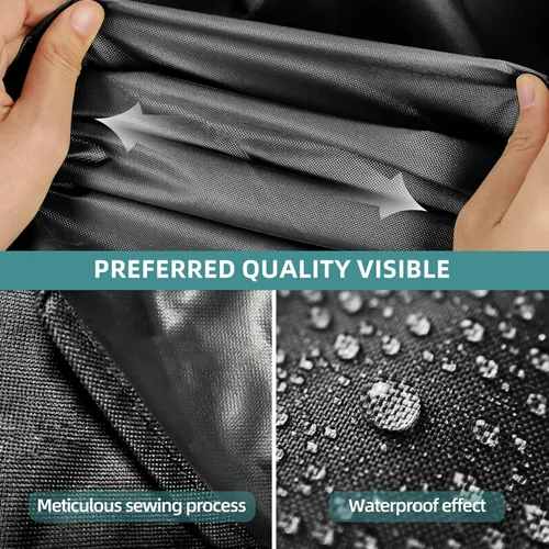 Vista 6 de KPT Cubierta para ahumador eléctrico Masterbuilt de 32 pulgadas, 500D resistente al agua, cuadrada, cubierta de parrilla pequeña de 2 quemadores