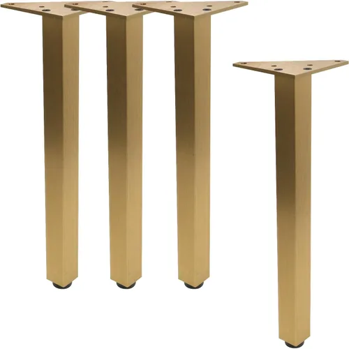 Vista 19 de Geesatis Patas de mesa ajustables resistentes de 2.4 pulgadas, juego de 4, capacidad de 1000 libras, patas de muebles de aleación de aluminio