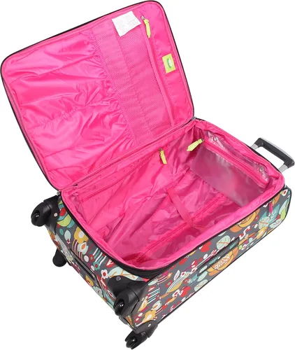 Vista 7 de Lily Bloom Designer Pattern Collection - Juego de equipaje de 3 piezas ligero y expandible con ruedas giratorias para mujer el juego de viaje