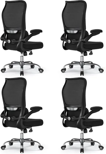 Vista 11 de TRALT Silla de Oficina Ergonómica - Silla de Escritorio con Respaldo Alto Ondulado Soporte Lumbar Ajustable Silla de Computadora - Sillas Gaming