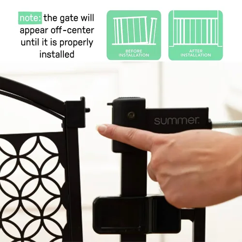 Vista 6 de Summer Infant - Valla de seguridad decorativa con puerta ideal para hogares con niños y mascotas
