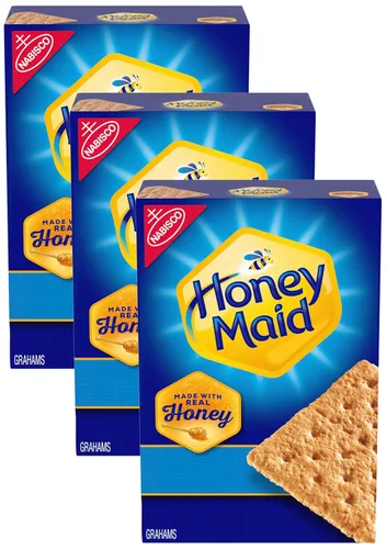 Vista 15 de Honey Maid Graham Crackers, bocadillos a granel para el almuerzo, 200 paquetes de bocadillos de 0.5 onzas
