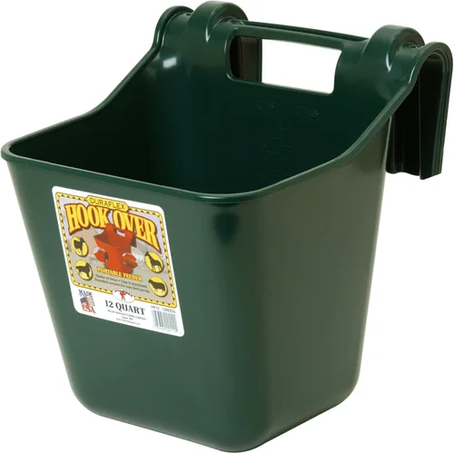 Vista 11 de Little Giant® Comedero de Plástico Hook Over Cubo de Alimentación Montable para Ganado y Mascotas Cubo de Alimentación para Caballos Fabricado