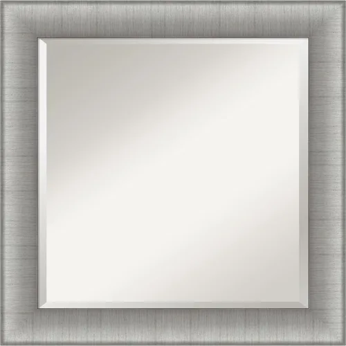 Vista 10 de Amanti Art Espejo de pared plateado de 29 x 23 pulgadas, espejo rectangular plateado para decoración de pared de sala de estar, marco tradicional