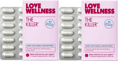 Vista 8 de Love Wellness The Killer Supositorios vaginales de ácido bórico Equilibra el pH y apoya el control de olores, un equilibrio vaginal saludable