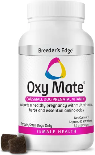 Vista 10 de Breeder's Edge Oxy Mate - Vitaminas prenatales para perros, suplemento integral para perros embarazadas y gatos enriquecidos con nutrientes