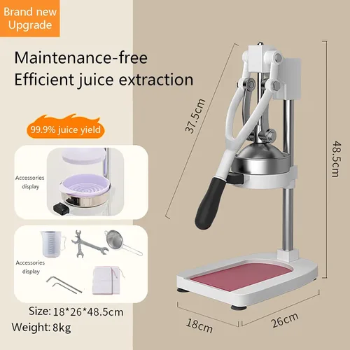 Vista 8 de Orange Juice Squeezer - Heavy-Duty, Easy-to-Clean, Professional Citrus Juicer - Stainless Steel Lemon Squeezer - Sturdy Manual Citrus Press & Orange