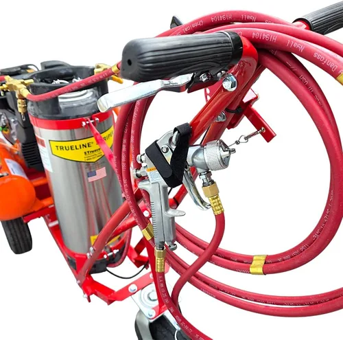 Vista 7 de Máquina de rayas de pintura motorizada/modelo de compresor