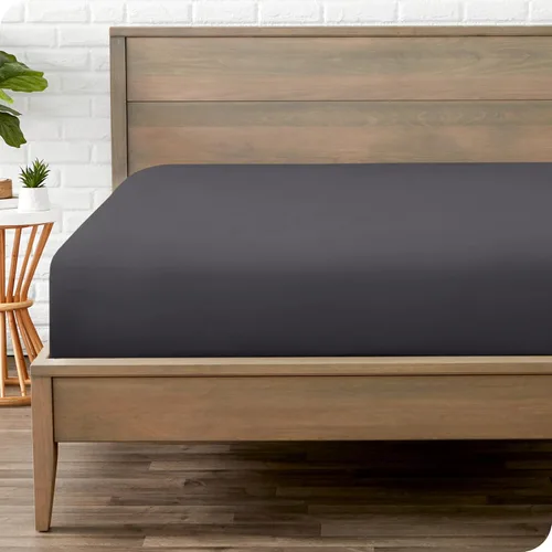 Vista 65 de Bare Home - Sábana bajera ajustable tamaño individual XL, microfibra 1800 muy suave y duradera, para colchones altos; color blanco