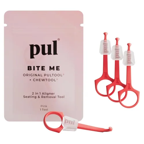 Vista 10 de PUL - Paquete de 2 masticables 2 en 1 Invisalign y herramienta de extracción de alineadores para alineadores transparentes, retenedores y bandejas