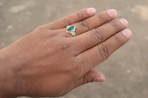Vista 2 de Gemstone Ring, 925 Sterling Silver Ring Statement Ring For Women - Girls, 5X10mm Natural Marquise Shape Gemstone Ring, Christmas Gifts, Gemstone