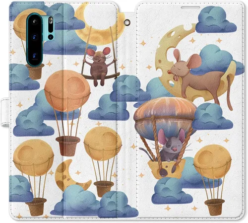 Vista 9 de Funda de repuesto para Huawei P30 Pro P30 Mate 30 Pro Mate 30 Mate 20 Pro Mate 20 Magnético Fast Food Art Salsa Folio Popcorn PU Cuero Tarjetero